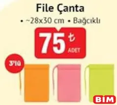 FİLE ÇANTA 3'LÜ 28X30 CM indirimli fiyat FİLE ÇANTA 3'LÜ 28X30 CM fiyat ve kampanya bilgisi
